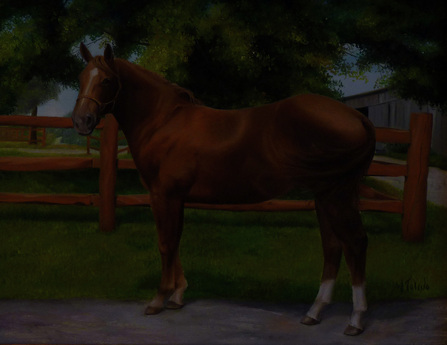 Pet portraits by Atlanta artist, horse painting